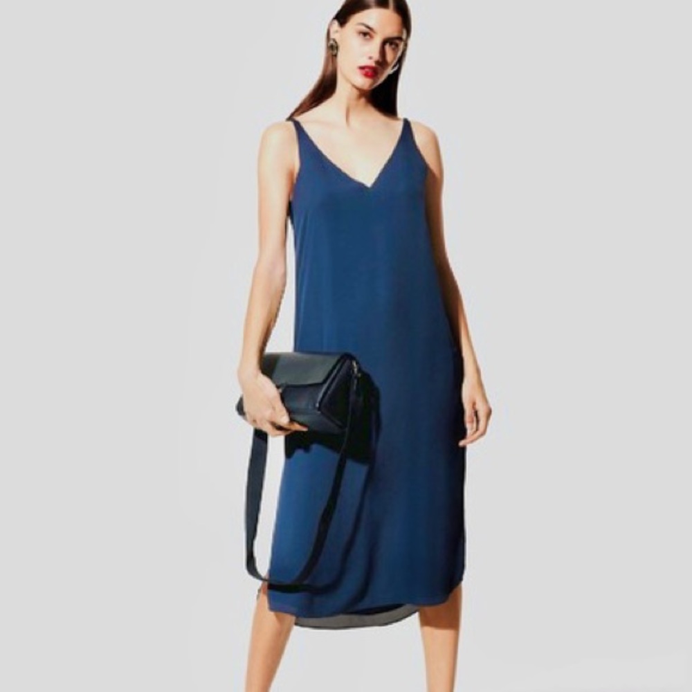 BABATON Jeremy Crepe Dress In Teal